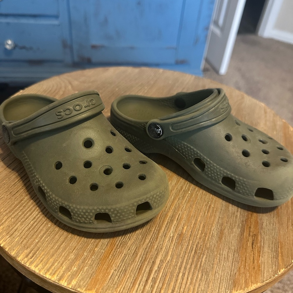 CROCS Kids' Olive Green Sandals
